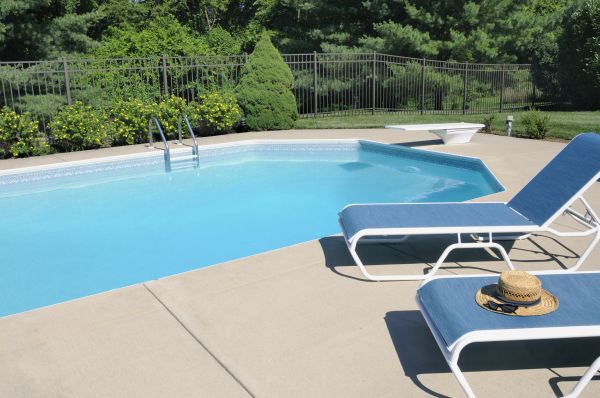 Poolside Concrete Installation in Moses Lake