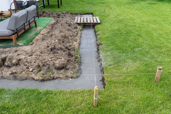 Cement Footer Installation in Moses Lake